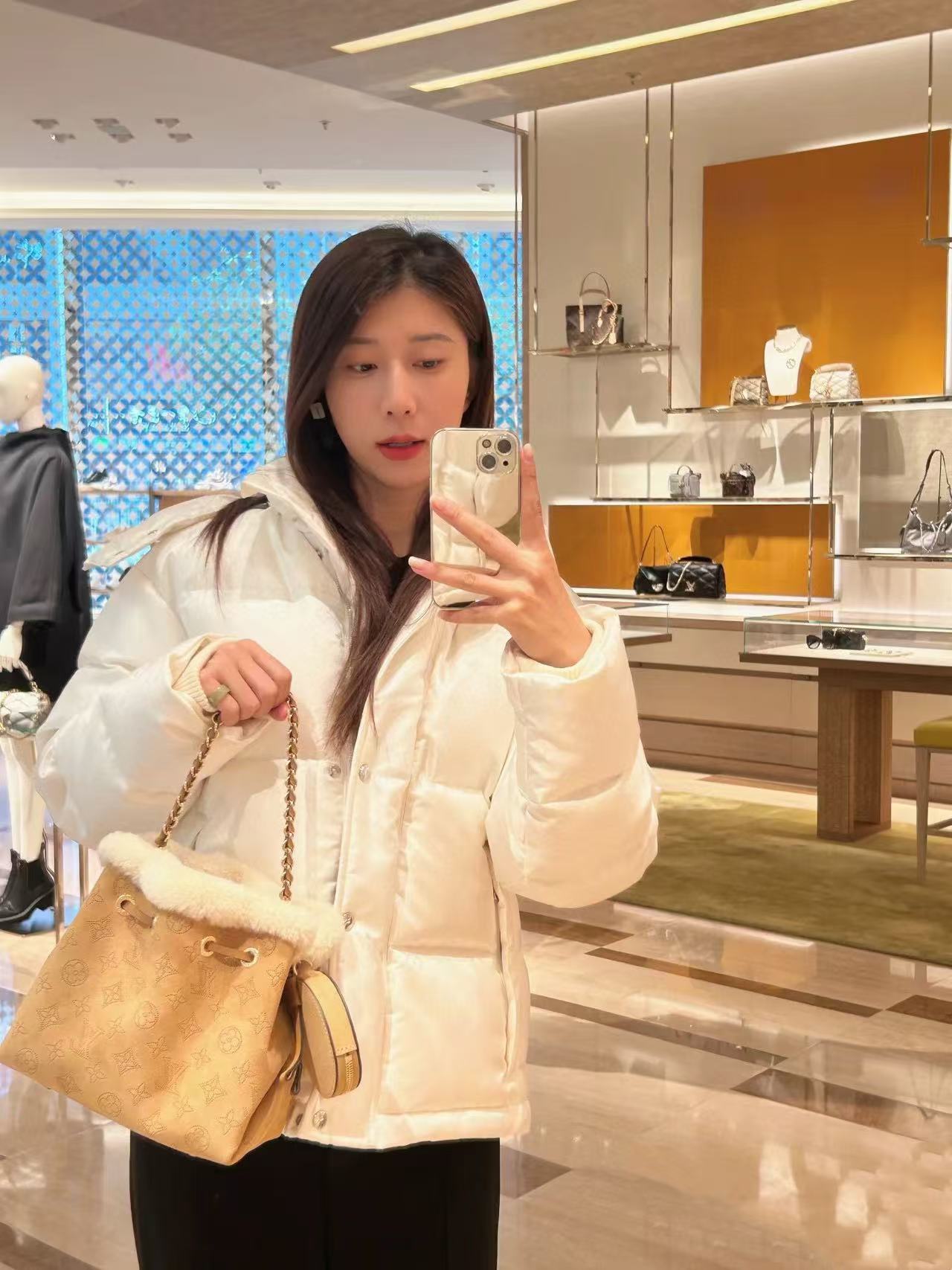 LV ラムスキン ディアスキン バケットバッグ【50％割引+送料無料】