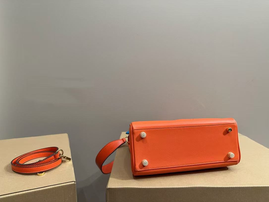 HERME5 kellyオレンジ色のハンドバッグ【50%割引+送料無料】