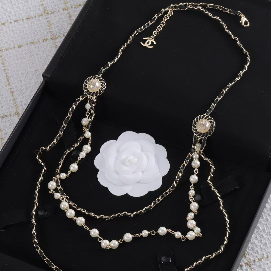 CHANE1 三層パールセーターチェーン【50％割引+送料無料】