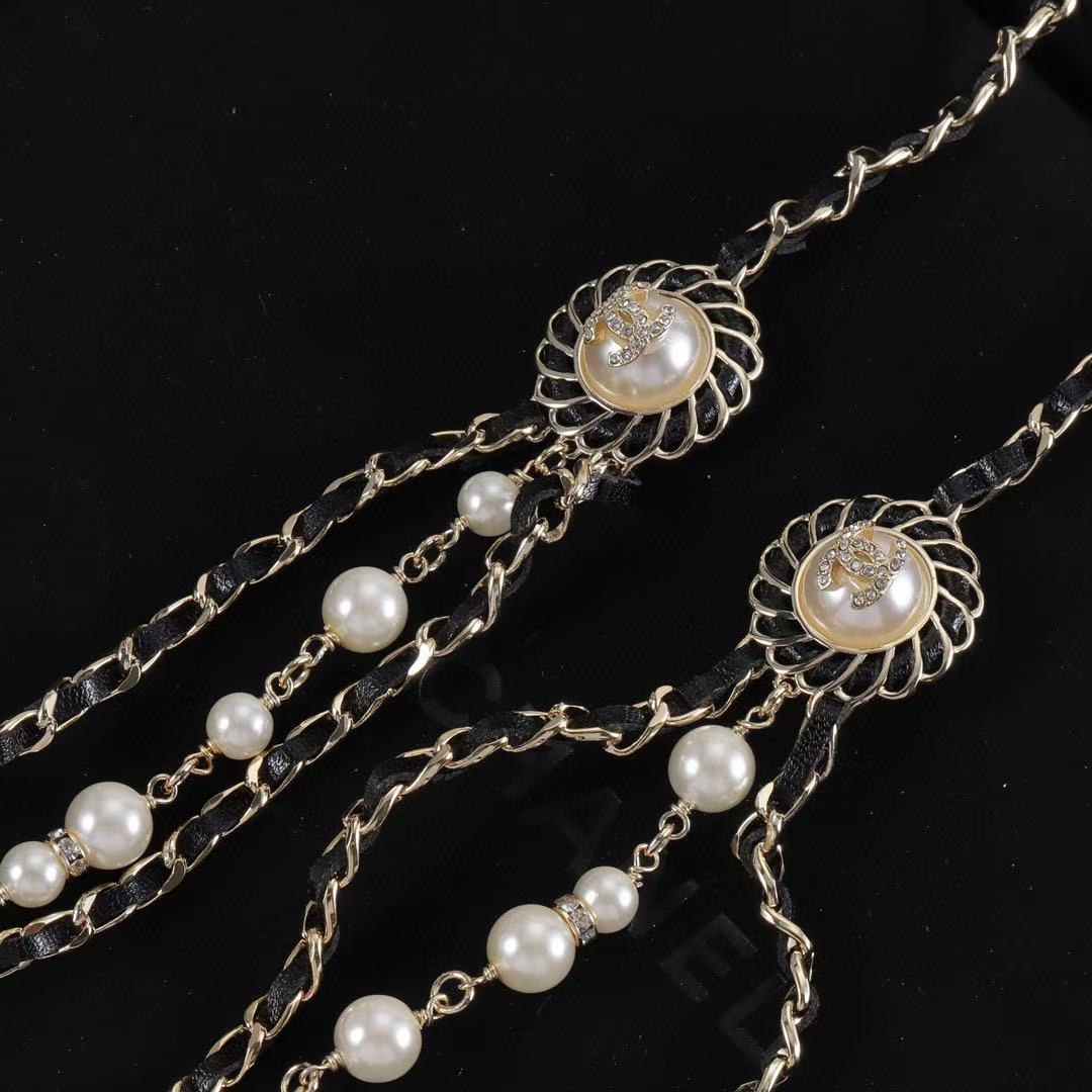 CHANE1 三層パールセーターチェーン【50％割引+送料無料】