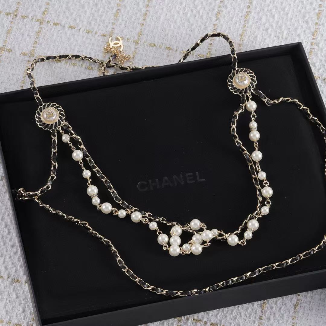 CHANE1 三層パールセーターチェーン【50％割引+送料無料】
