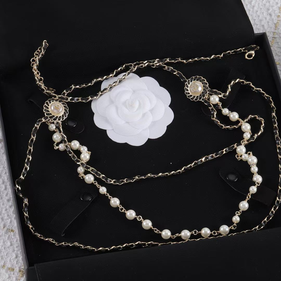 CHANE1 三層パールセーターチェーン【50％割引+送料無料】