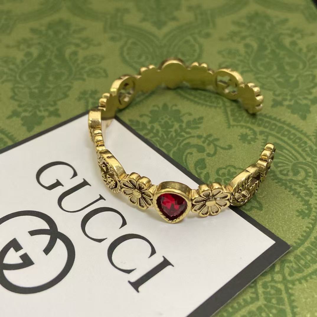 GUCC1 ルビー ブレスレット【50％割引+送料無料】