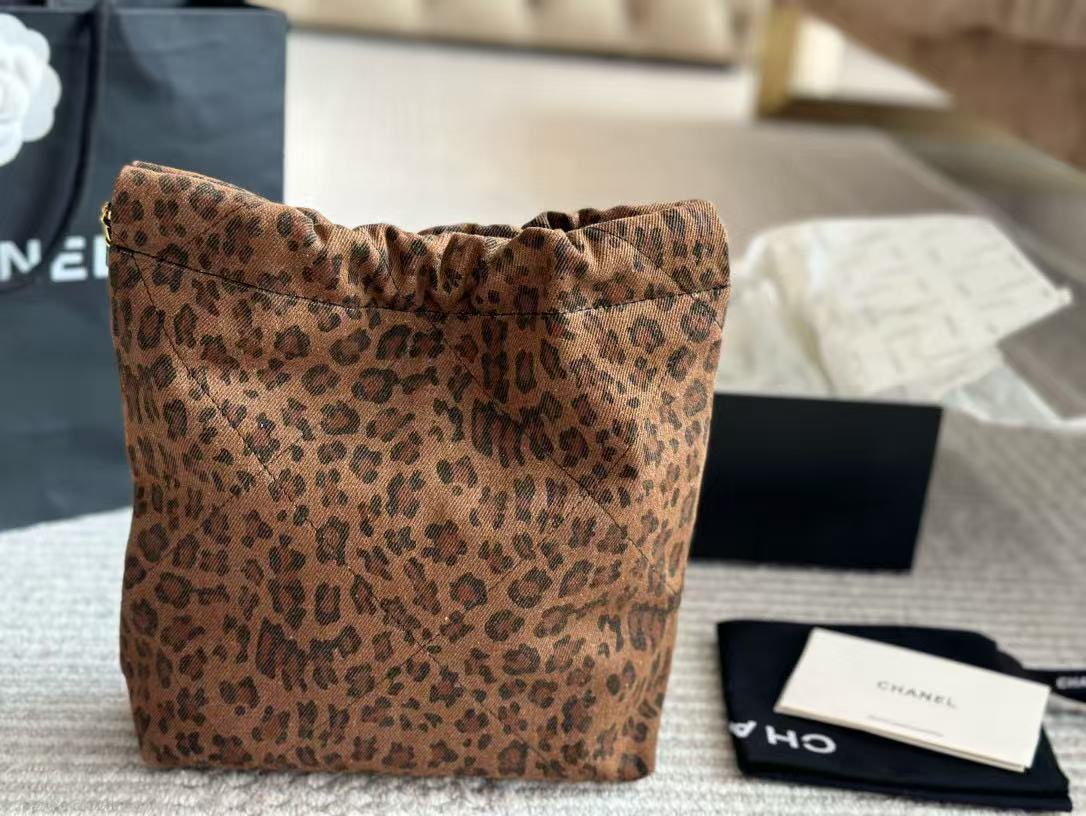 CHANE1 レオパード柄チェーンショッピングバッグ【50％割引+送料無料】