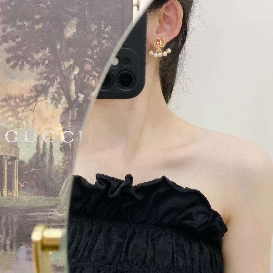 GUCC1 パールスタッドピアス【50％割引+送料無料】