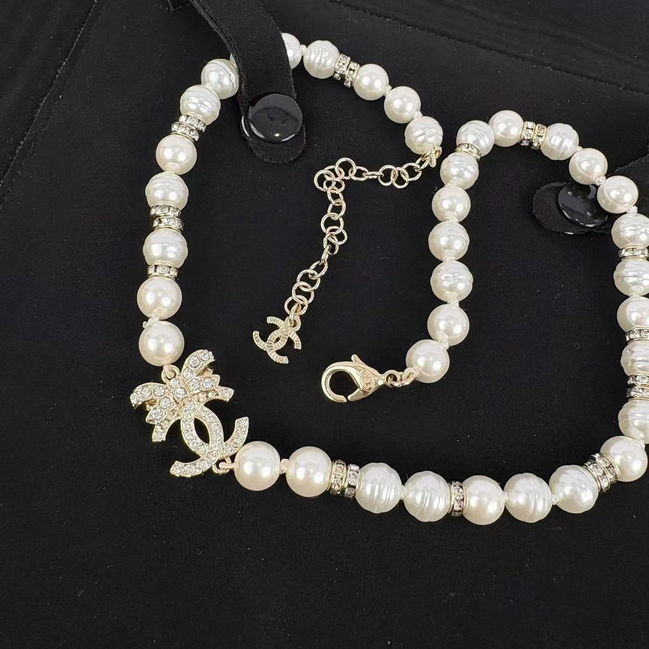 CHANE1 ボウフルダイヤモンドパールネックレス【50％割引+送料無料】