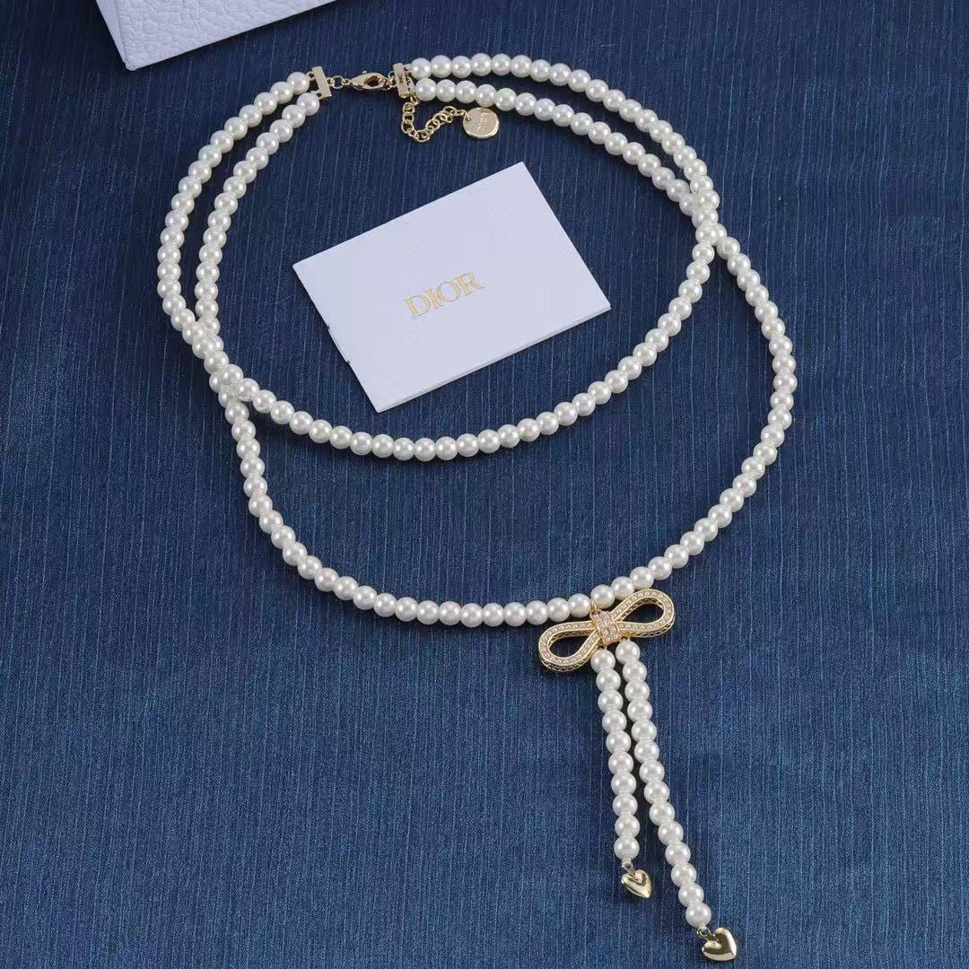 DI0Rパールロングネックレス【50％割引+送料無料】