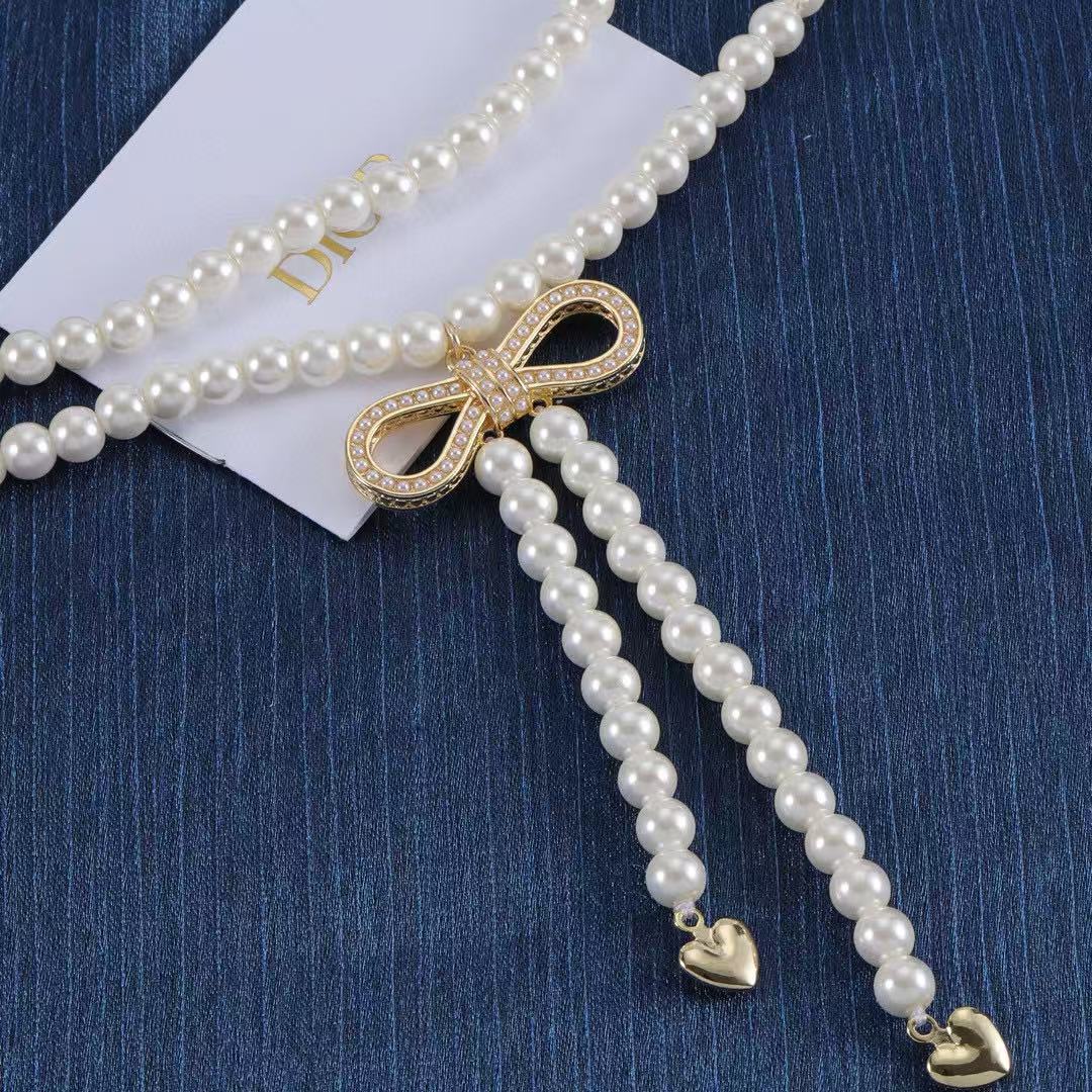 DI0Rパールロングネックレス【50％割引+送料無料】