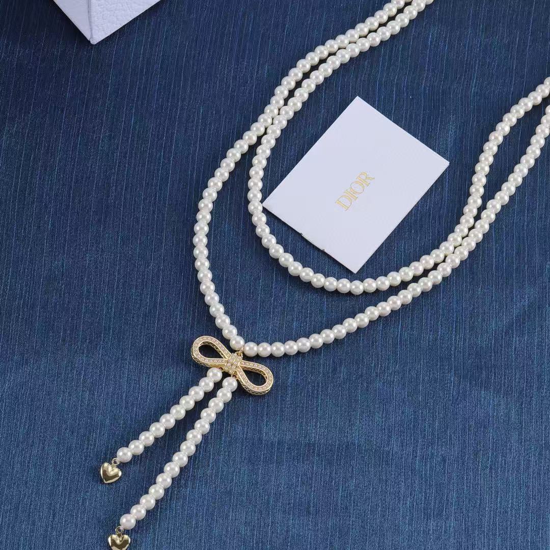 DI0Rパールロングネックレス【50％割引+送料無料】