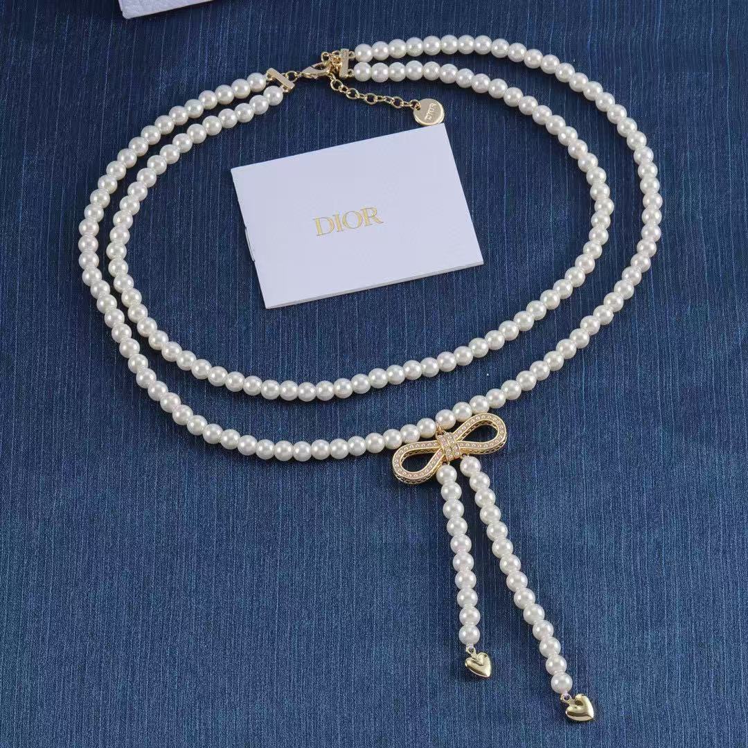 DI0Rパールロングネックレス【50％割引+送料無料】