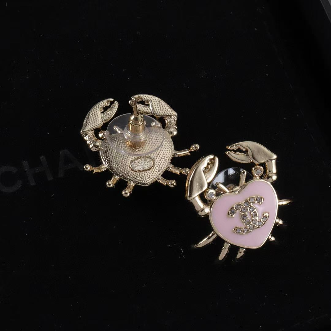 CHANE1 ピンクハート イヤリング【50％割引+送料無料】