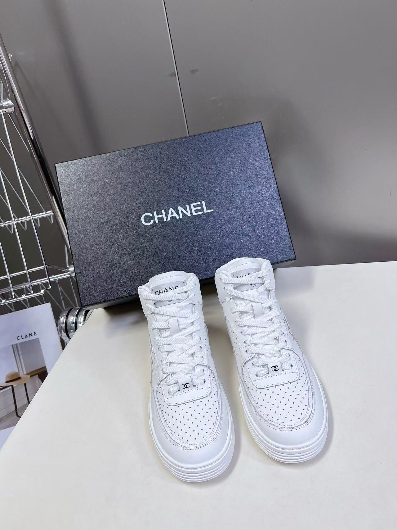 CHANE1高品質パンダのハイトップシューズ【50％割引+送料無料】