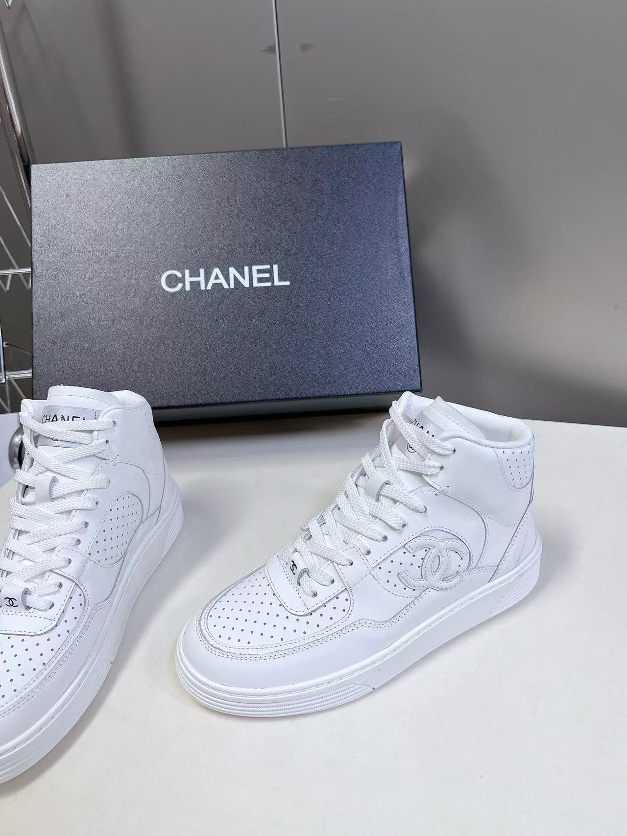CHANE1高品質パンダのハイトップシューズ【50％割引+送料無料】