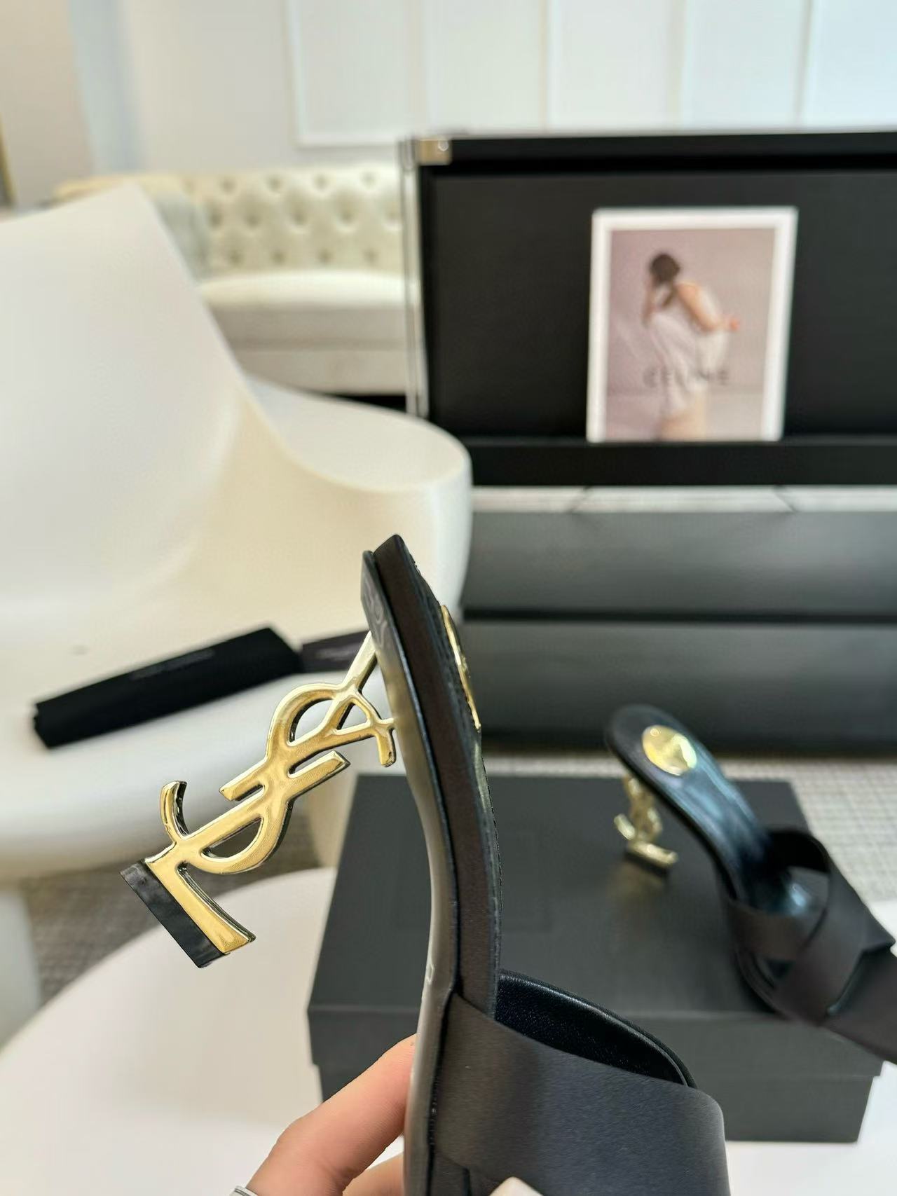 YSL 高品質シルクハイヒール【50％割引+送料無料】