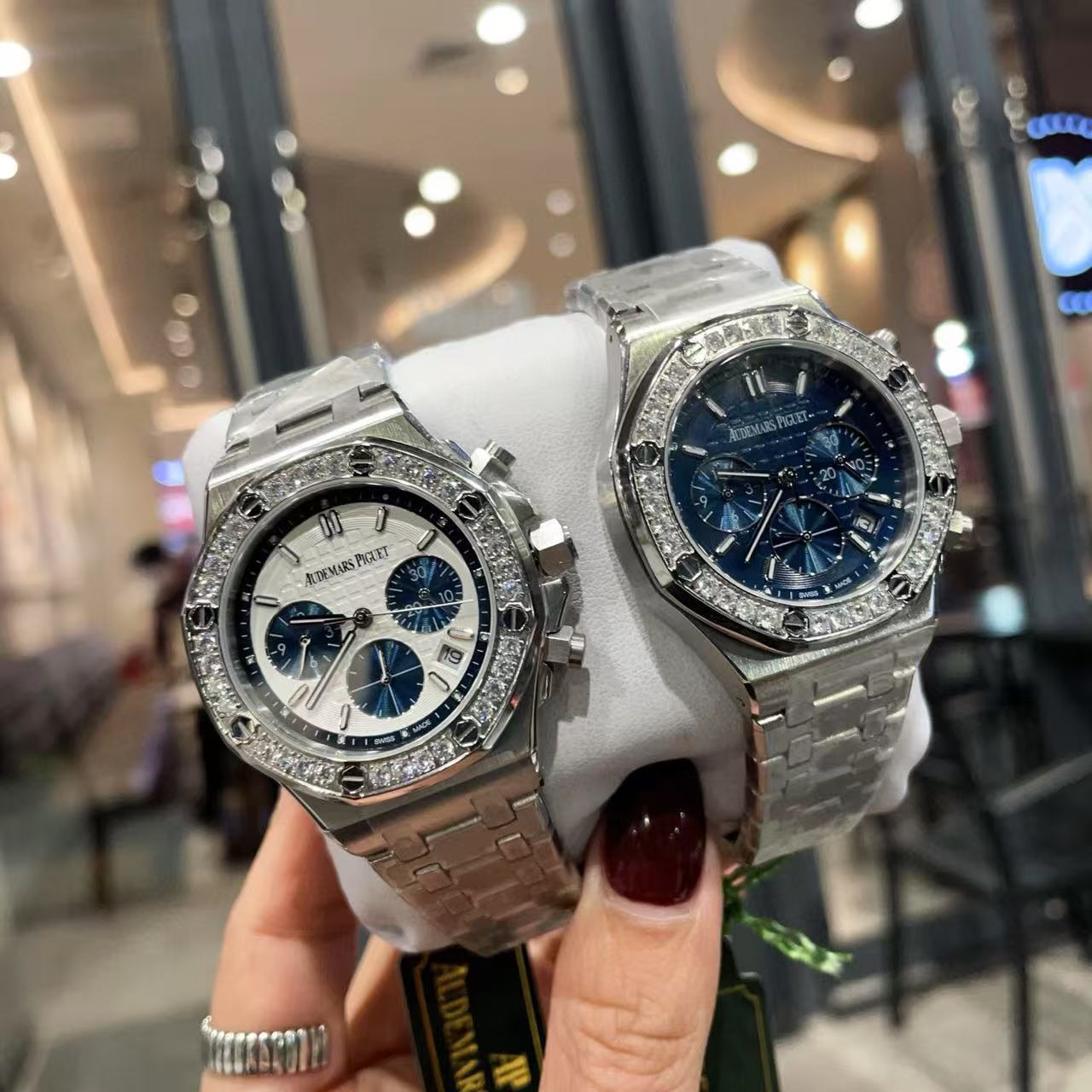 Audemarsp1guet 高品質のスチールバンド 八角形ダイヤモンド レディース腕時計【50％割引+送料無料】
