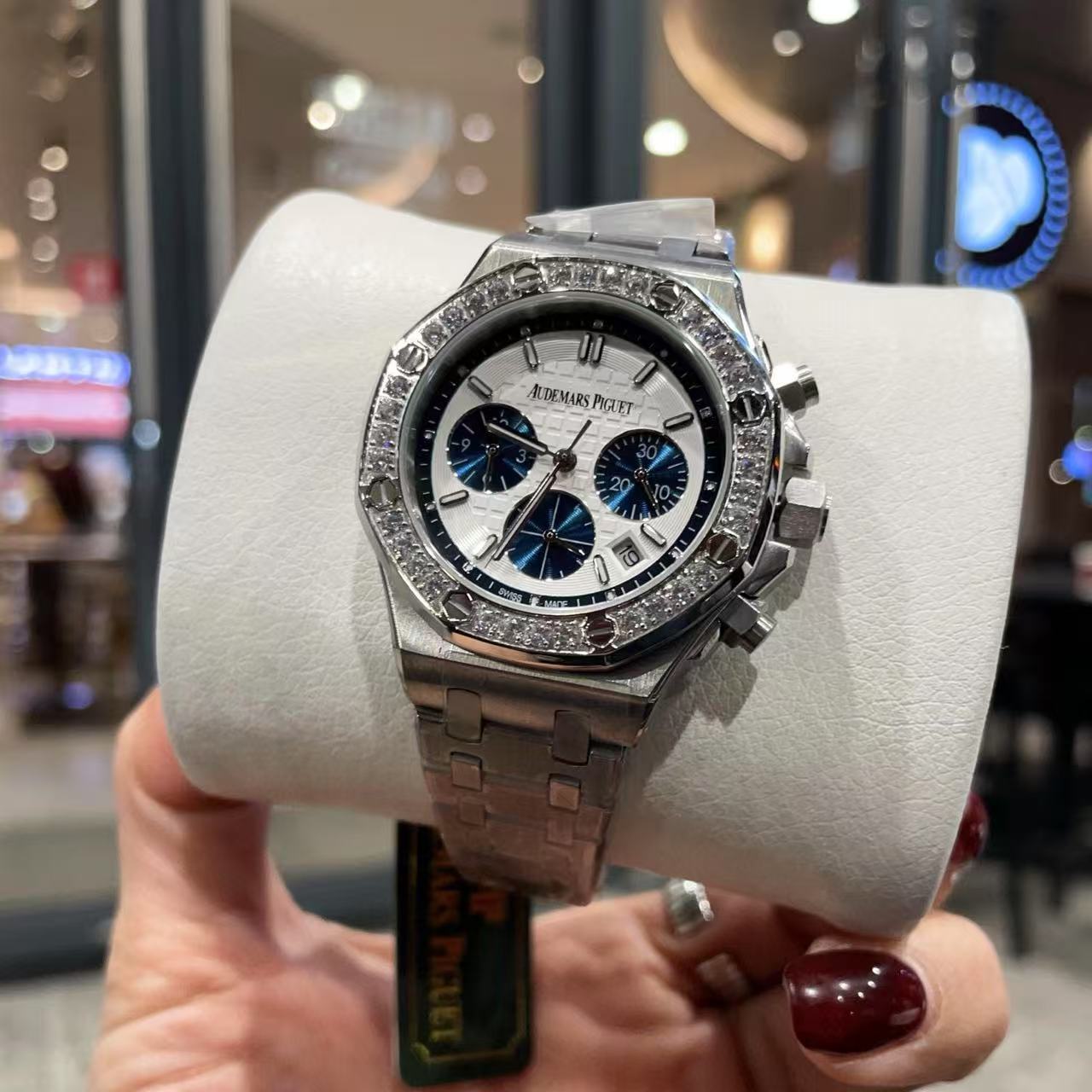 Audemarsp1guet 高品質のスチールバンド 八角形ダイヤモンド レディース腕時計【50％割引+送料無料】