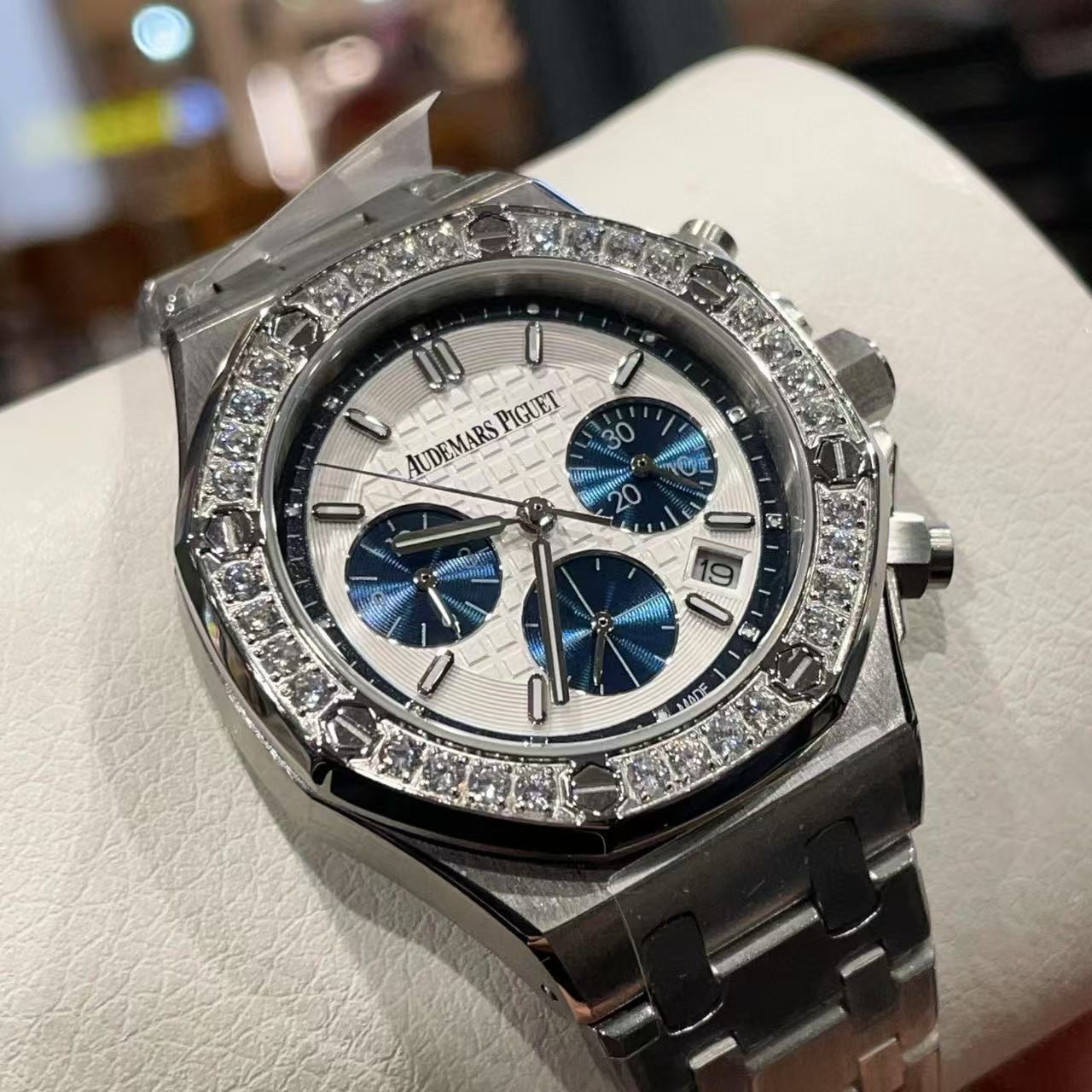 Audemarsp1guet 高品質のスチールバンド 八角形ダイヤモンド レディース腕時計【50％割引+送料無料】