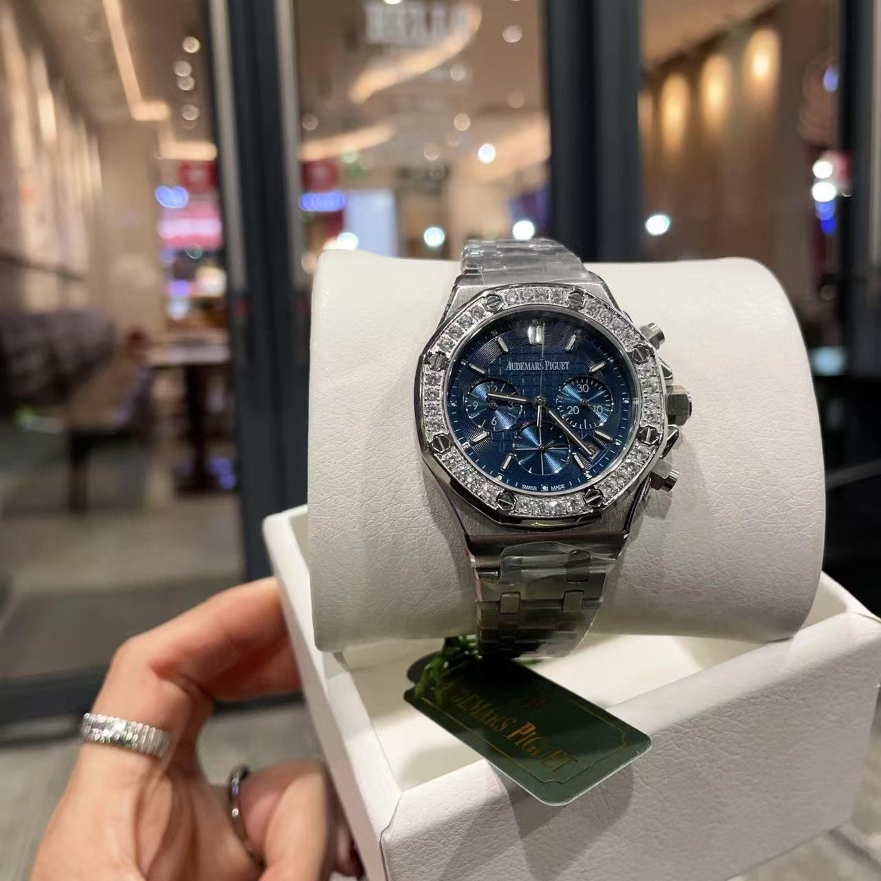Audemarsp1guet 高品質のスチールバンド 八角形ダイヤモンド レディース腕時計【50％割引+送料無料】