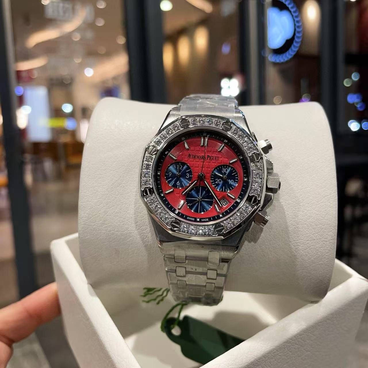 Audemarsp1guet 高品質のスチールバンドダイヤモンドレディース腕時計【50％割引+送料無料】