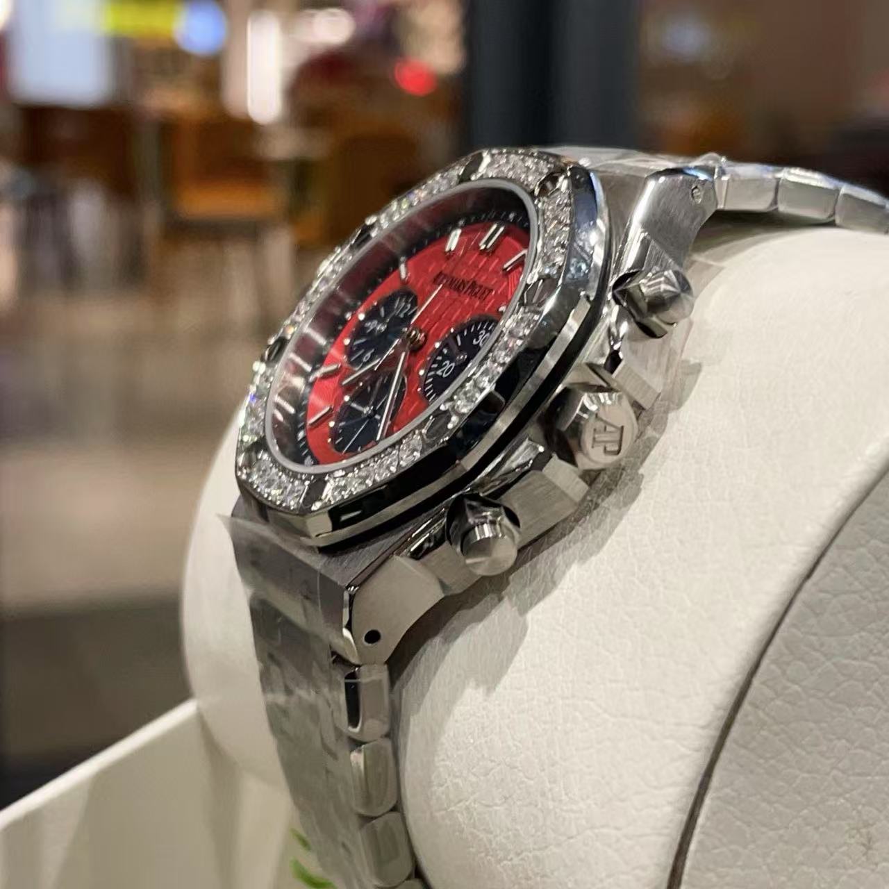 Audemarsp1guet 高品質のスチールバンドダイヤモンドレディース腕時計【50％割引+送料無料】