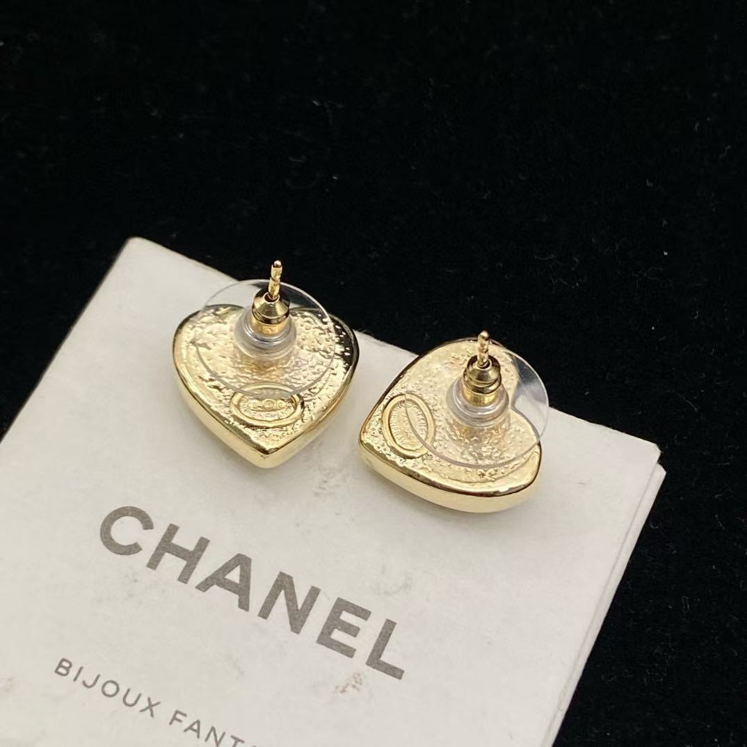 CHANE1 ピーチハートダブルCイヤリング【50%割引+送料無料】