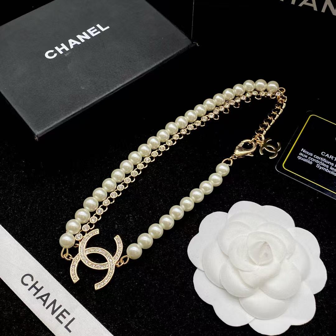 CHANE1 パールブレスレット+ネックレス 2点セット【50％割引+送料無料】