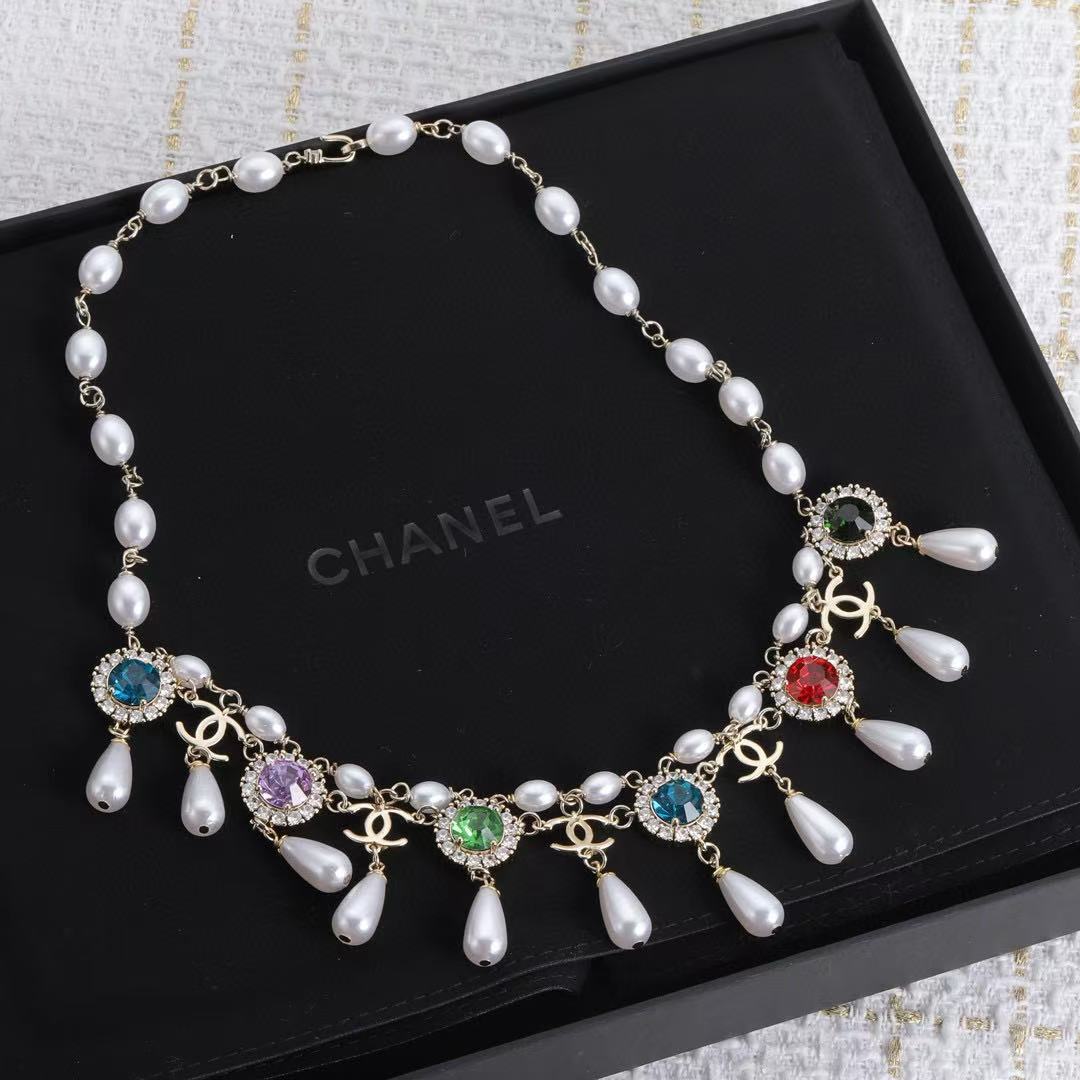 CHANE1 フルパールネックレス【50％割引+送料無料】