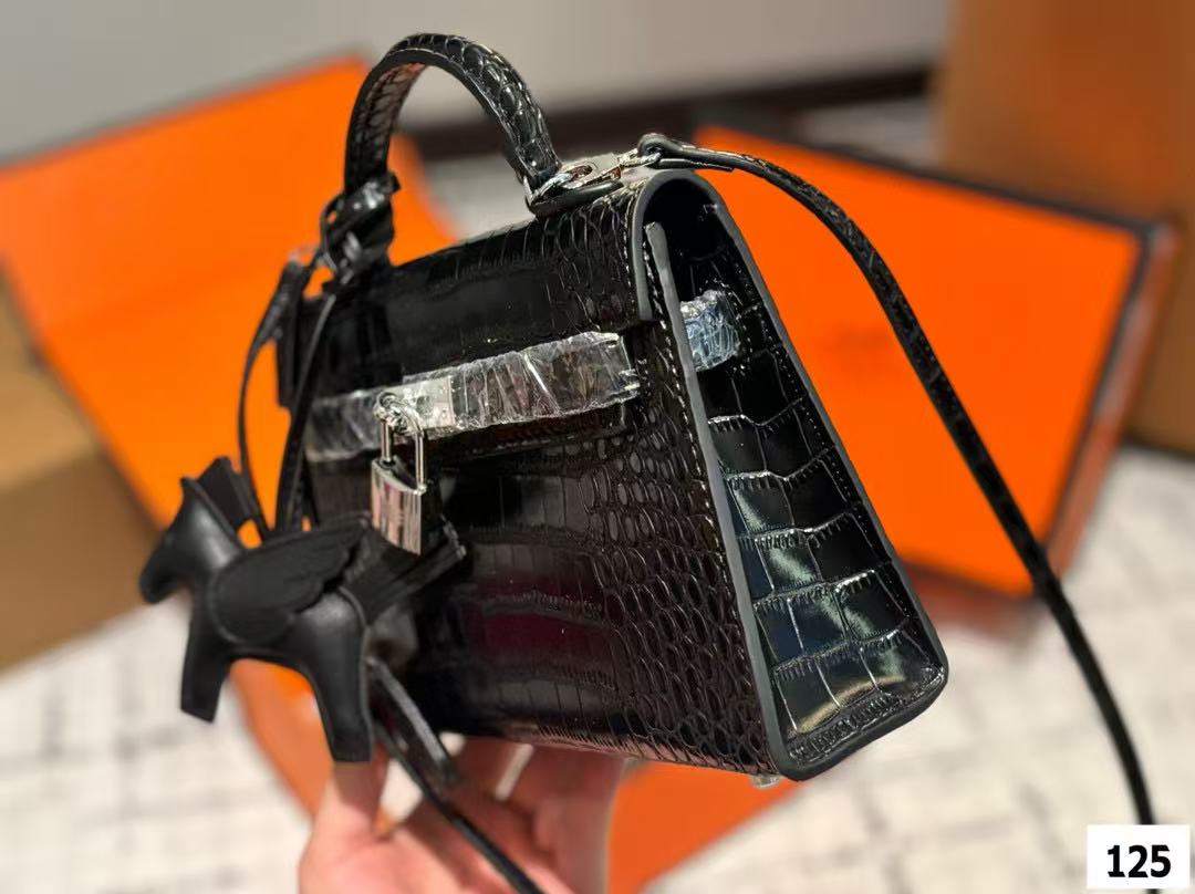 HERME5 kellyクロコダイル柄ハンドバッグ【50%割引+送料無料】