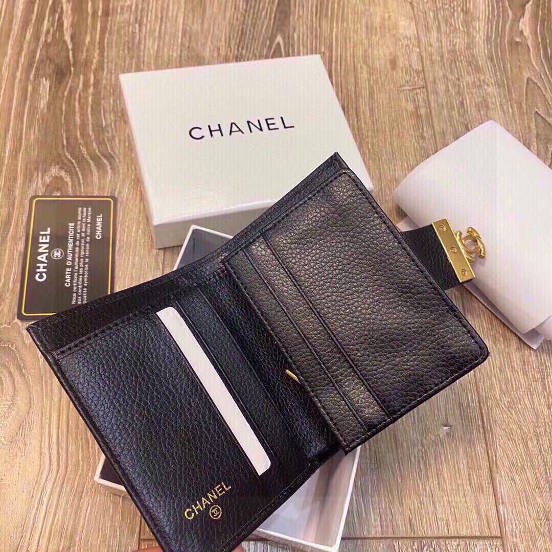 CHANE1 レザーショートウォレット【50%割引+送料無料】