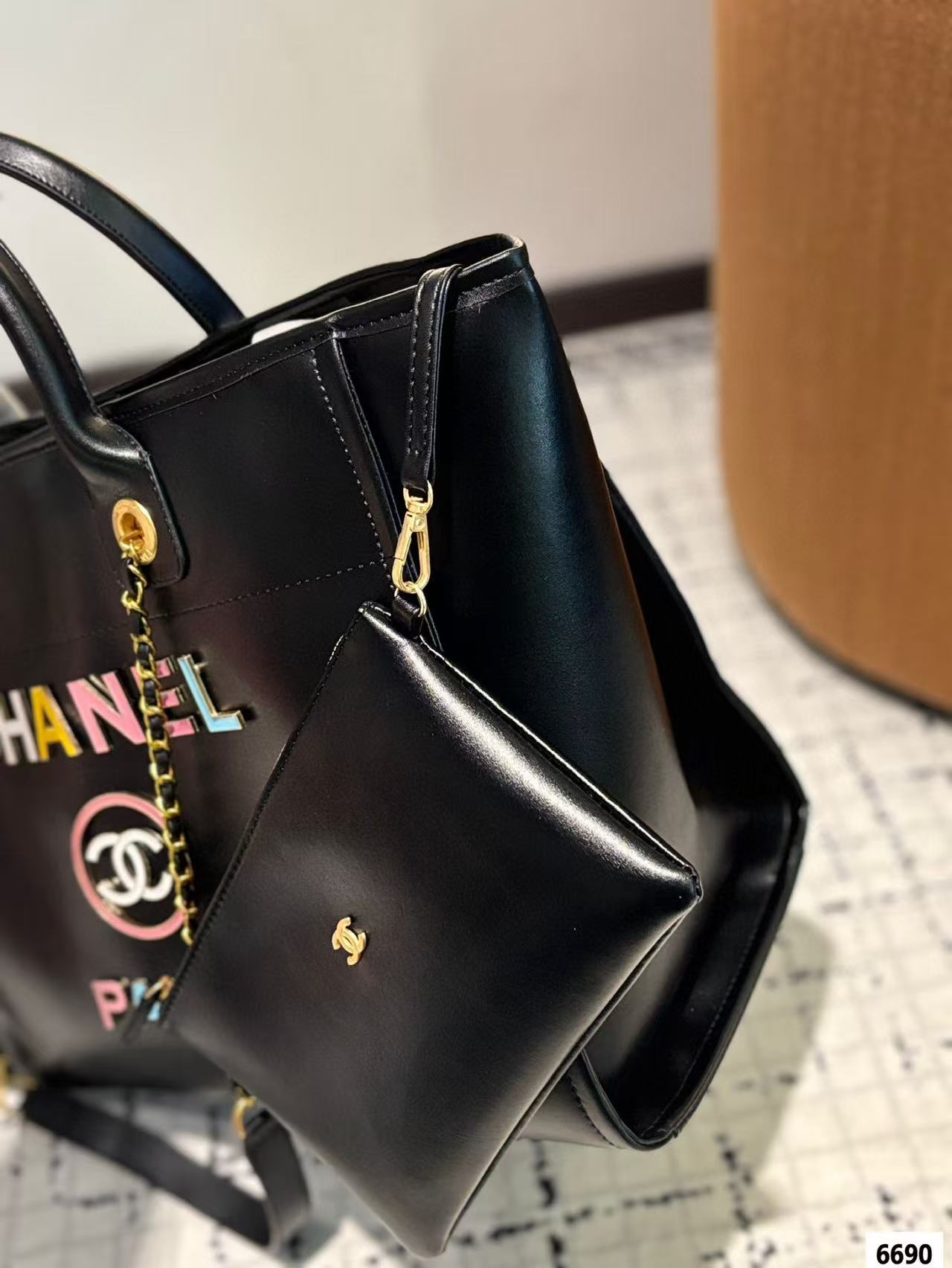 CHANE1 カラフル文字ビー​​チショッピングバッグ【50％割引+送料無料】