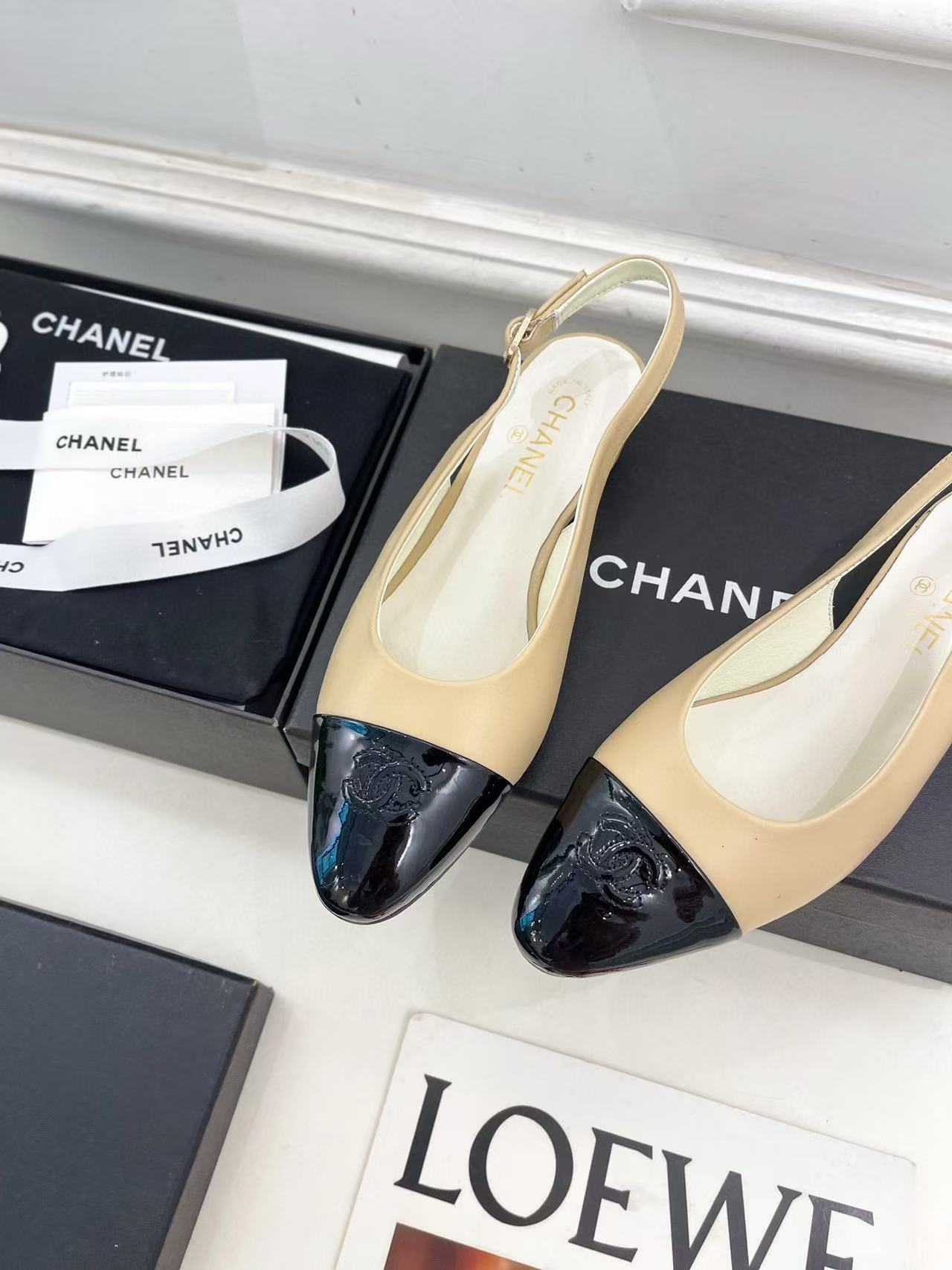 CHANE1 高品質カラーブロックローヒールシューズ【50％割引+送料無料】