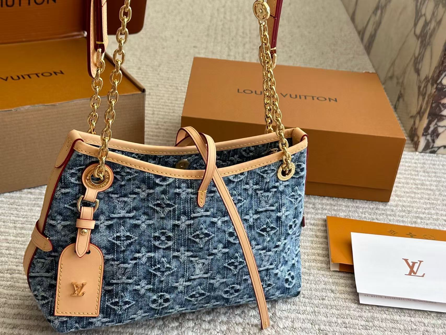 LV デニムチェーン アンダーアームバッグ【 50%割引+送料無料】