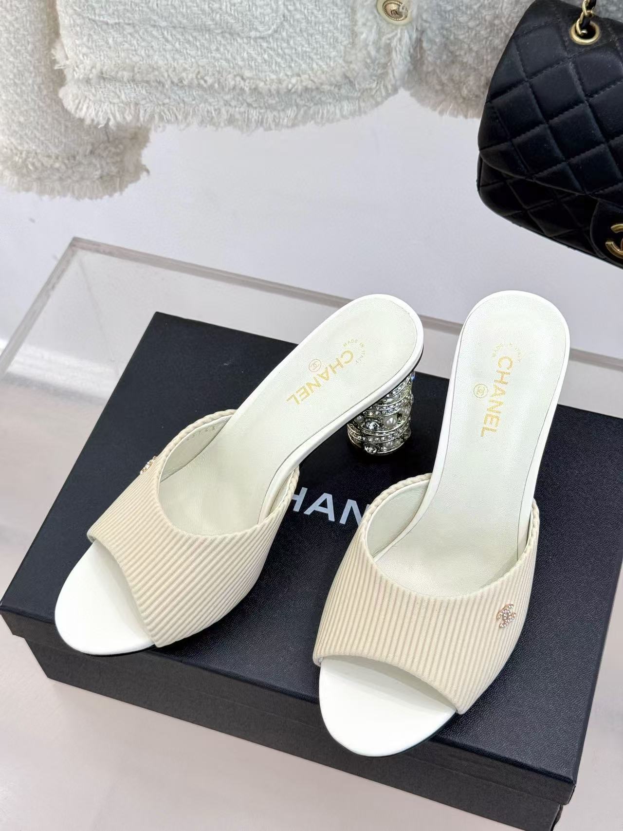 CHANE1 高品質パールハイヒール【50％割引+送料無料】