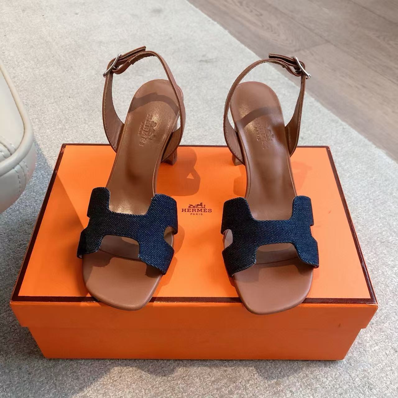 HEMRE5 高品質レザーハイヒールサンダル【50%割引+送料無料】