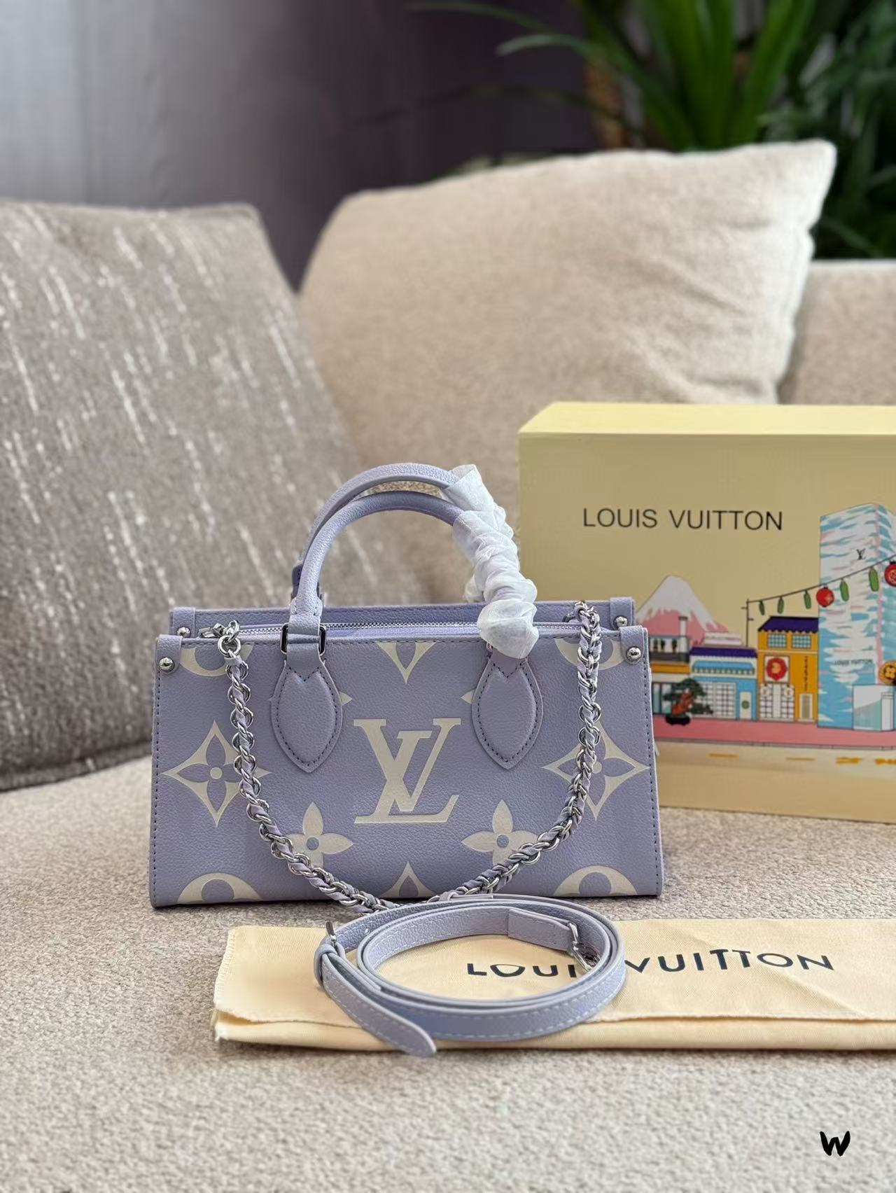 LV パープルチェーンハンドバッグ【 50%割引+送料無料】