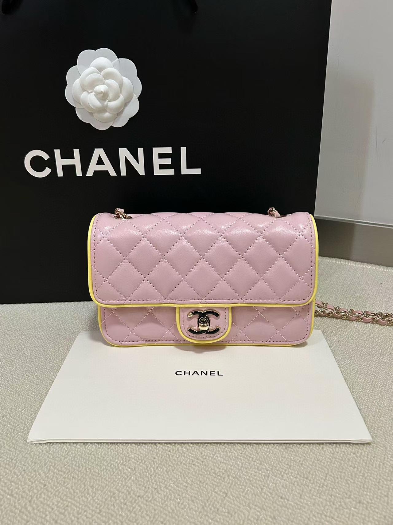 CHANE1 チェーンカラーマッチングショルダークロスボディバッグ【 50％割引+送料無料】