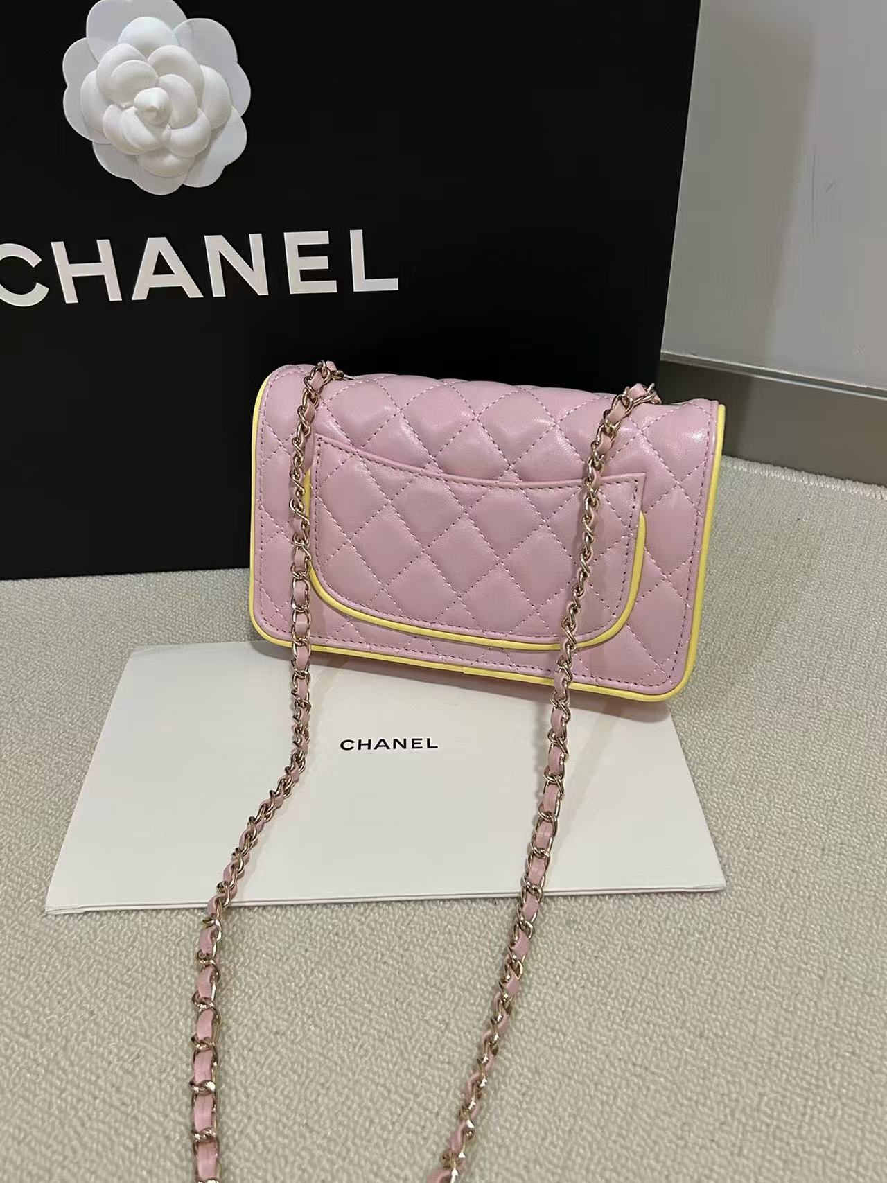 CHANE1 チェーンカラーマッチングショルダークロスボディバッグ【 50％割引+送料無料】