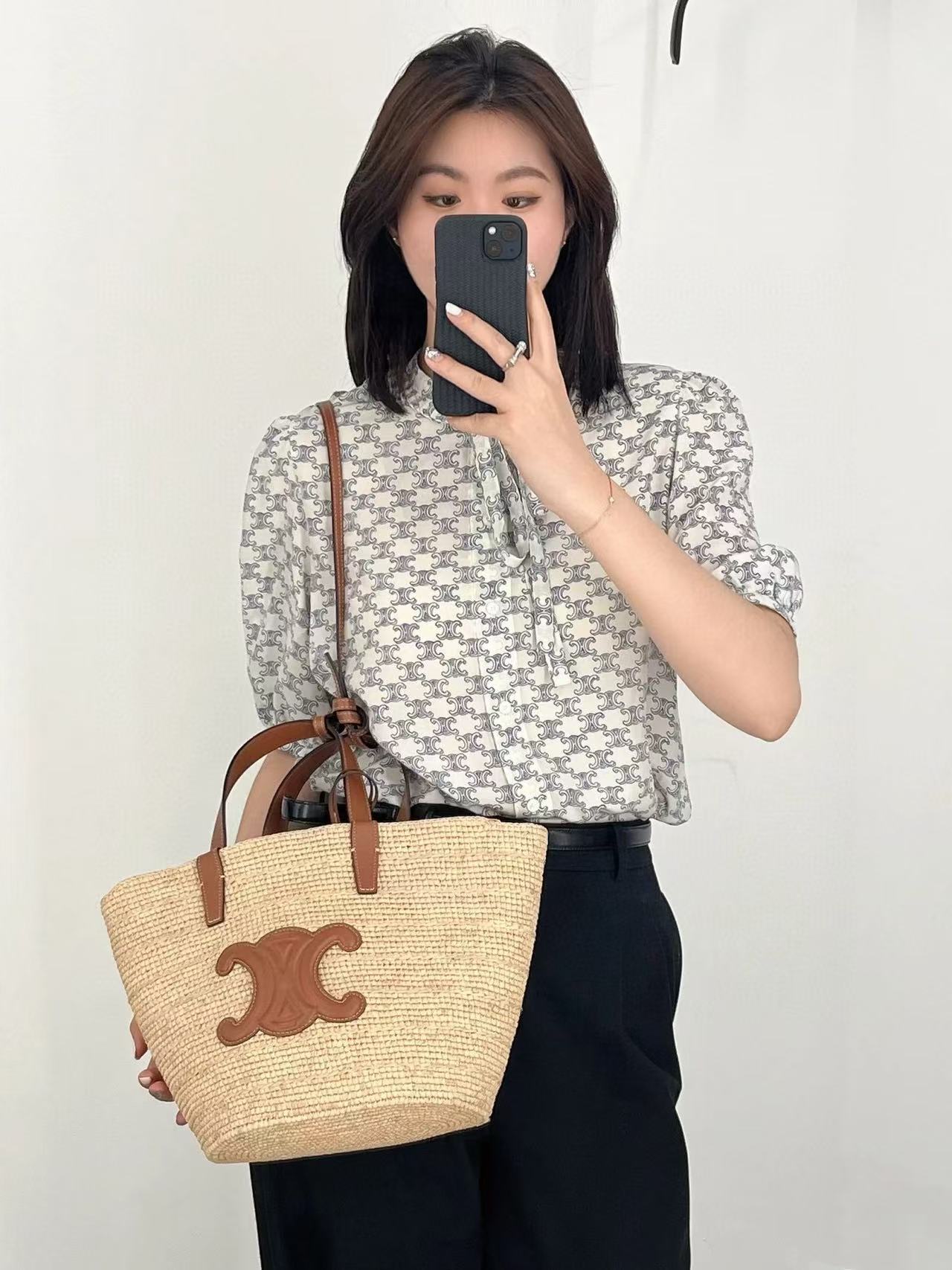 CEL1NE 凱旋門織りショッピングバッグ【50％割引+送料無料】