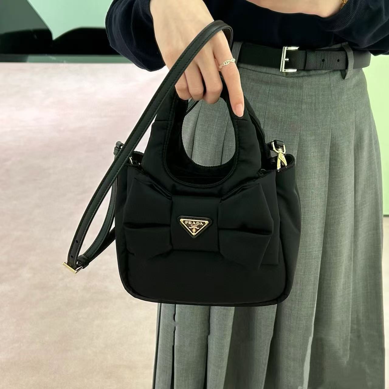 PR4DA ボウハンドバッグ【50％割引+送料無料】