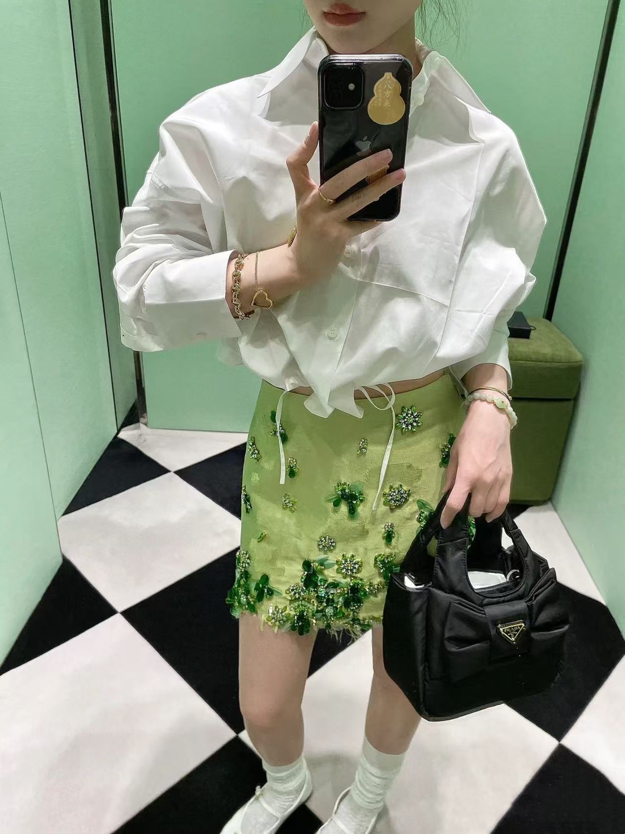 PR4DA ボウハンドバッグ【50％割引+送料無料】