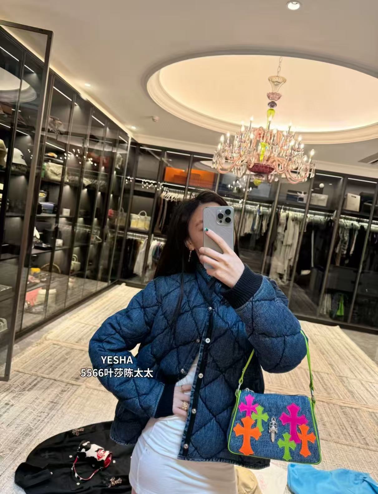 Chr0me Heartsデニムの脇下バッグ【50％割引+送料無料】