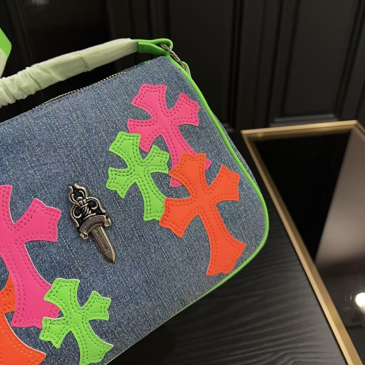 Chr0me Heartsデニムの脇下バッグ【50％割引+送料無料】