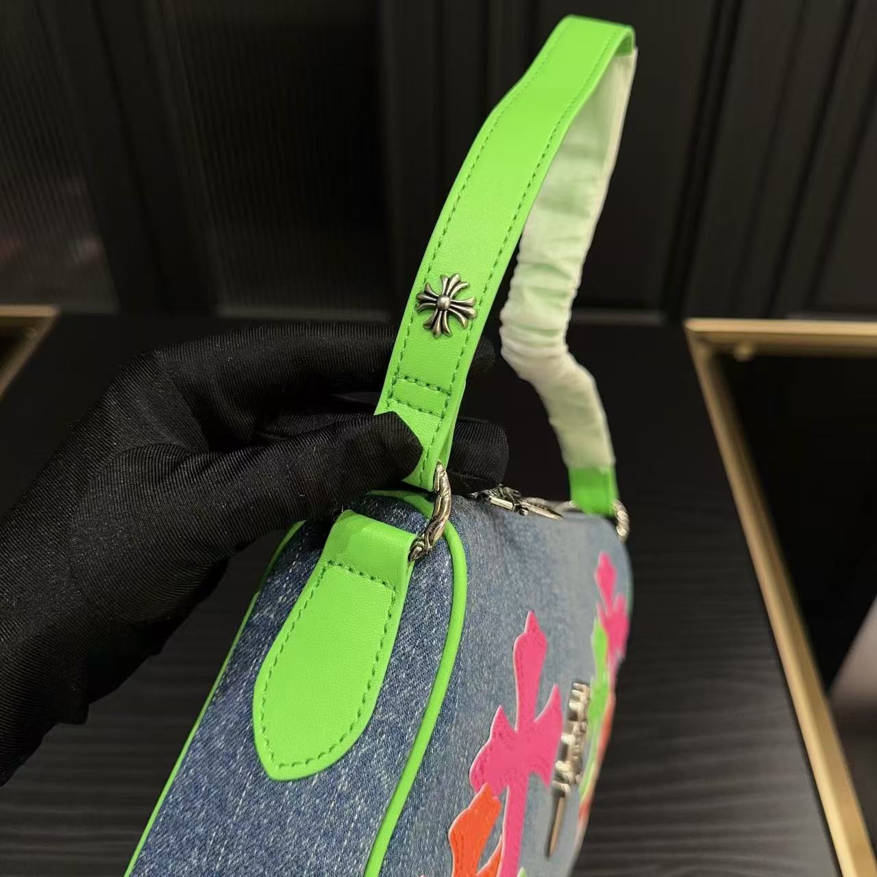 Chr0me Heartsデニムの脇下バッグ【50％割引+送料無料】