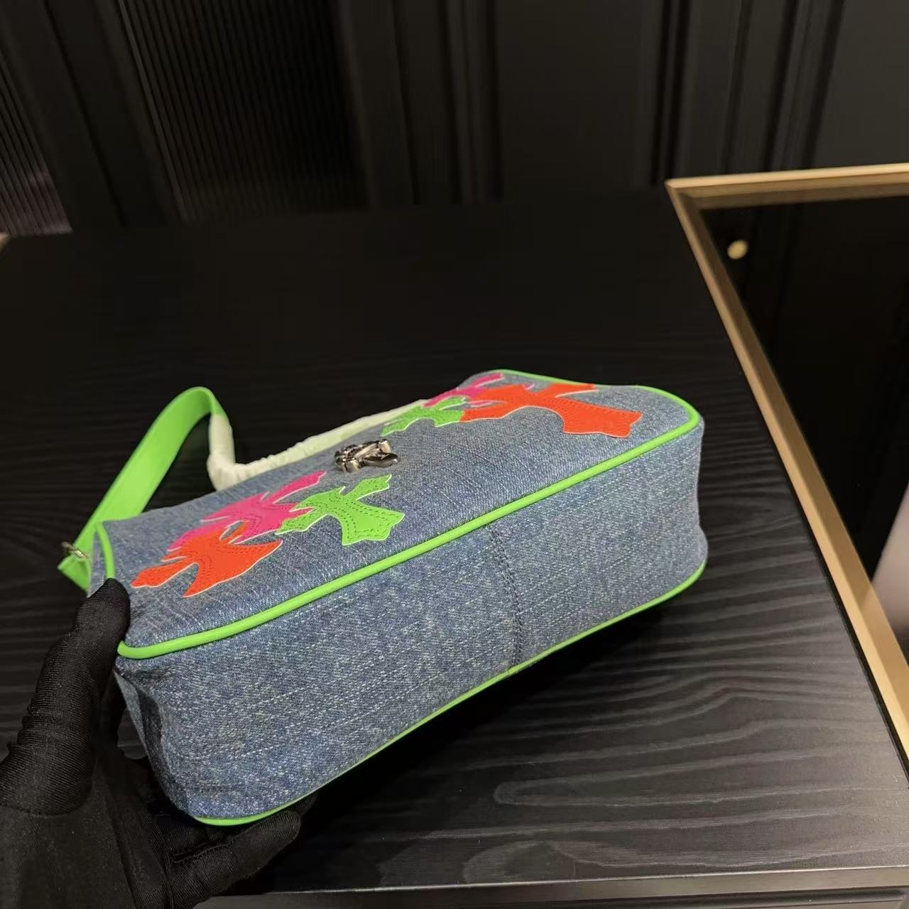 Chr0me Heartsデニムの脇下バッグ【50％割引+送料無料】