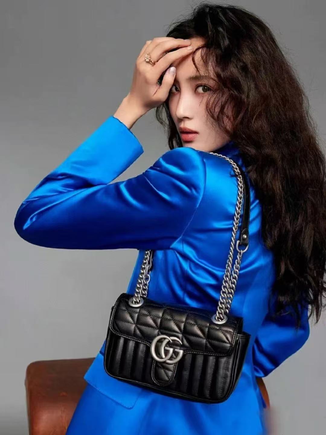 GUCC1 レザーチェーン アンダーアームバッグ【50％割引+送料無料】