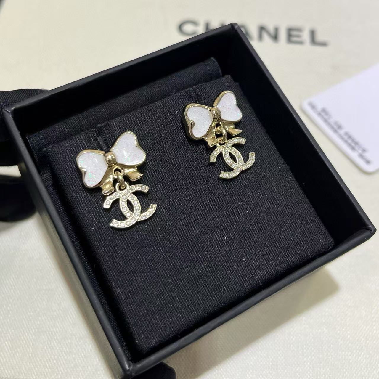 CHANE1 ボウダブルCイヤリング【 50％割引+送料無料】