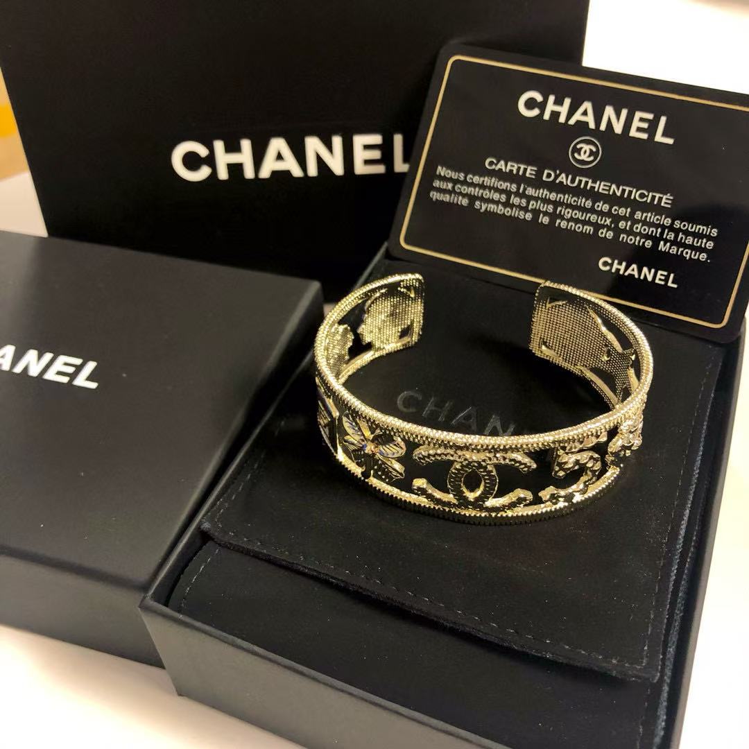 CHANE1 ダブルCオープンブレスレット【 50％割引+送料無料】