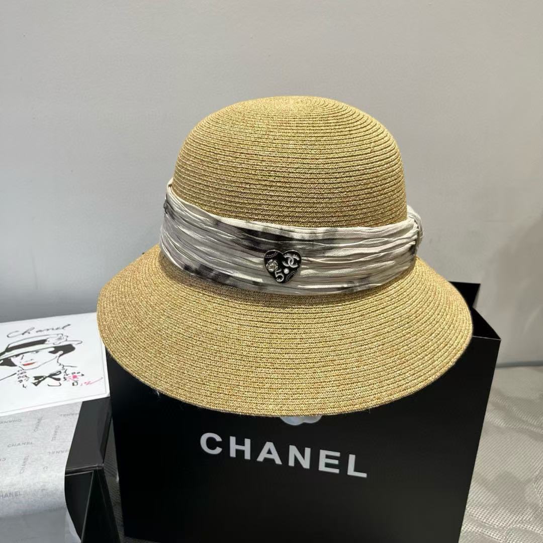 CHANE1 ピーチハートレースアップラフィアハット【 50％割引+送料無料】
