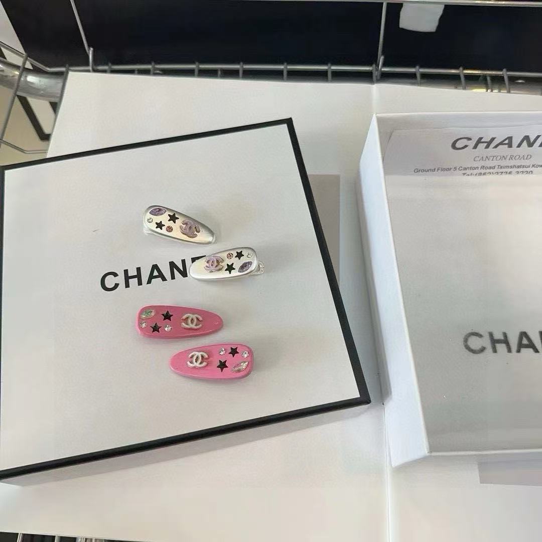 CHANE1 ダブルC 五芒星ヘアピンペア【 50％割引+送料無料】