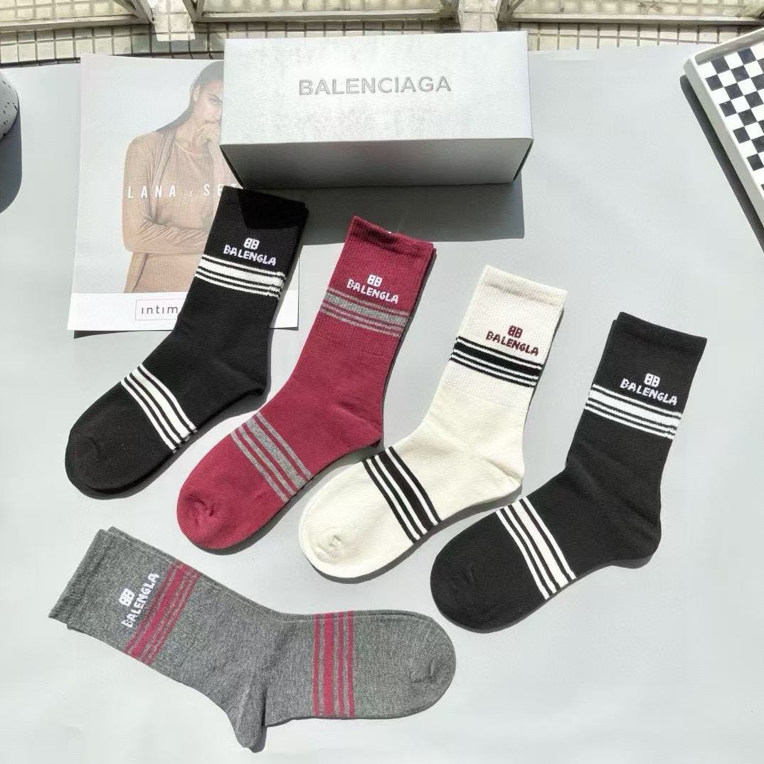 BALENC1AG カラーマッチングソックス5足【 50％割引+送料無料】